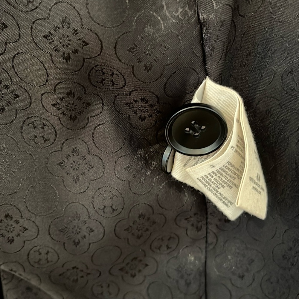 Blazer Size 6 Black Lined Button Closure Pleats Classic Casual Style Pockets - Picture 11 of 14